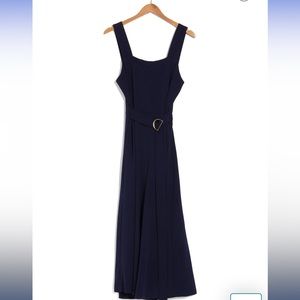 MELLODAY Wide Leg Belted Jumpsuit